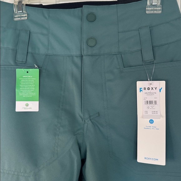Roxy Aqua Snow Pants NWT size small 4-6 - Picture 2 of 11